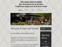 Tablet Screenshot of handandflower.com